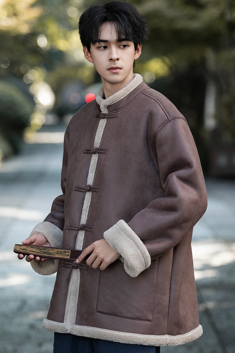 风皮毛一体羊羔毛夹克棉服男款冬季加厚羊羔绒外套1203p158,男装夹克,电商A016