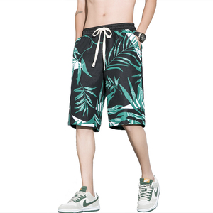 沙滩裤男青春时尚潮流短裤宽松直筒五分裤大码休闲裤子8227P30k58图片