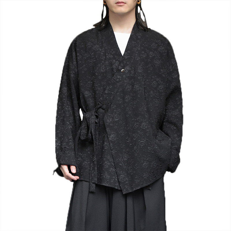 新中式夹克开衫外套风复古汉服男装长袖防晒服衬衫1188-P65,男装夹克,电商A016