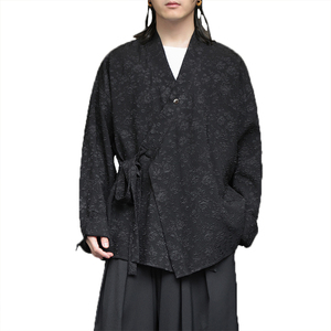 新中式夹克开衫外套风复古汉服男装长袖防晒服衬衫1188-P65图片
