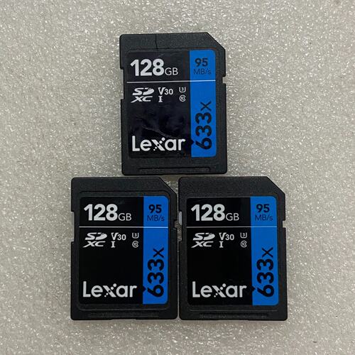 议价Lexar雷克沙128G SD卡 633x V30 95MB