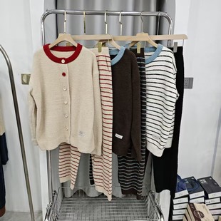 珊瑚绒保暖宿舍家居服套装 冬新款 长裤 睡衣加绒长袖 女士半边绒开衫