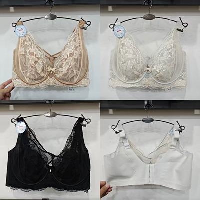 超薄大胸显小CD杯软钢圈文胸内衣