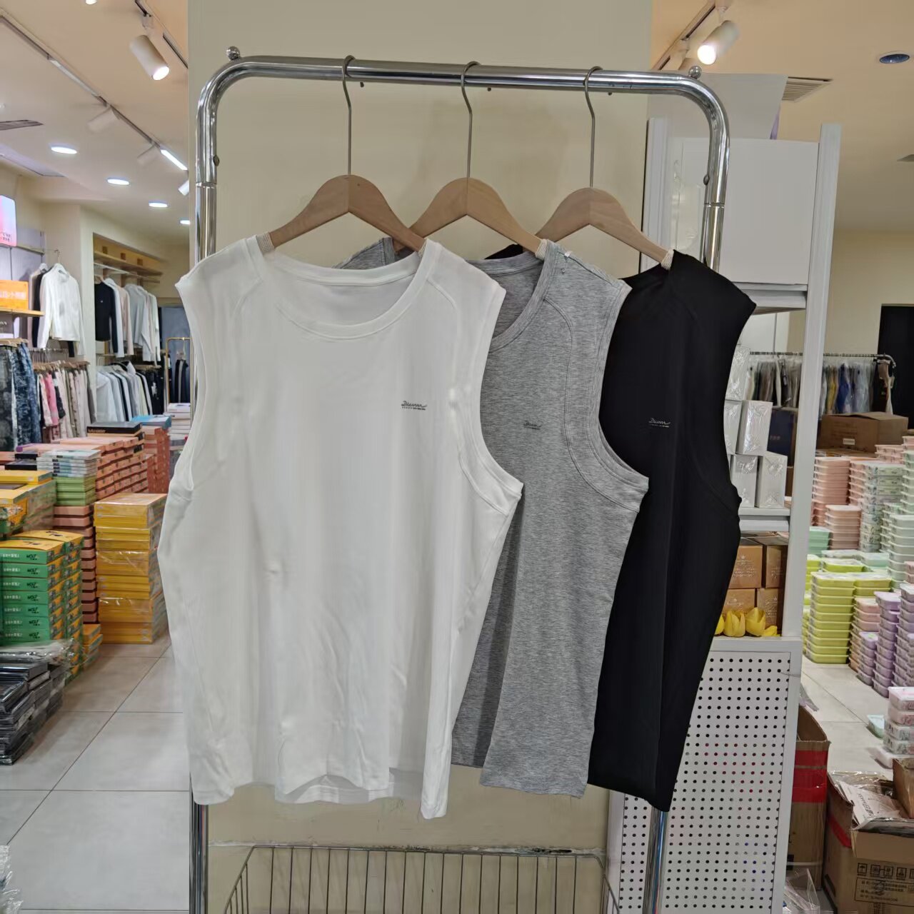 男士春夏新款圆领无袖背心外穿宽松透气薄款运动休闲打底上衣317