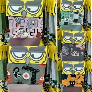 加肥男士 头纯棉裆抗菌印花短裤 平角裤 无痕裤 吸湿透气舒适内裤 大码