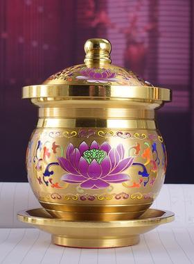 黄铜供佛用品莲花圣水杯
