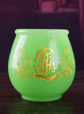 琉璃供水杯圣水杯供佛杯招财进宝