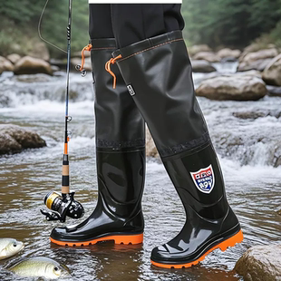 男士雨鞋防水防滑高筒雨靴牛筋底水鞋长筒胶鞋加长钓鱼鞋过膝筒靴