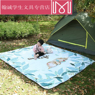 户外防水野餐垫防潮加厚加大便携公园春游垫子露营郊游婴儿可机|
