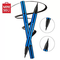 MINISO sản phẩm nổi tiếng hai đầu dày kẻ mắt dạng lỏng không thấm nước và mồ hôi không đánh dấu lâu trôi không nở hoa nữ - Bút kẻ mắt eyeliner không trôi