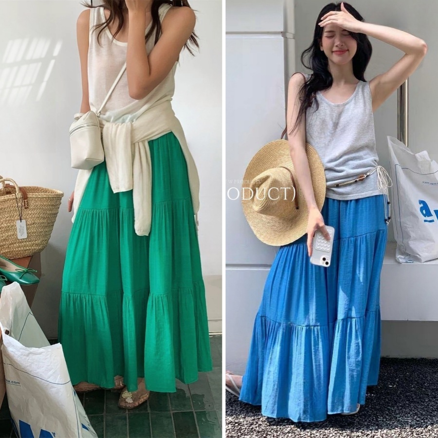 棉麻半身裙女夏季2025新款遮胯显瘦飘逸拖地长裙超大裙摆日系