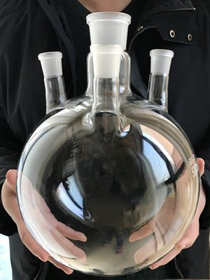 20L/40*24四口烧瓶5L10L20L30L50L实验厚玻璃反应瓶3千5万可定制