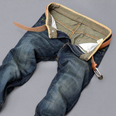 男士 子 春夏百搭青年休闲耐磨长裤 牛仔裤 秋冬潮牌宽松复古风直筒裤