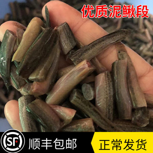 冷冻冰冻泥鳅段去粘液冻泥鳅小河虾鱼食虾段速冻小鱼淡水