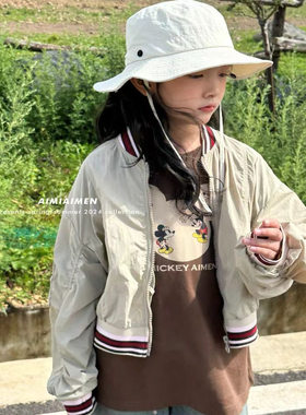 2025新款春秋童装女孩子男童上衣夹克卫衣外套休闲中大童712047