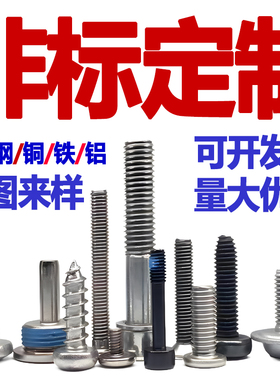 304/316L/2205/铜/铁铝CNC车床五金零件加工非标加长螺丝螺母定制