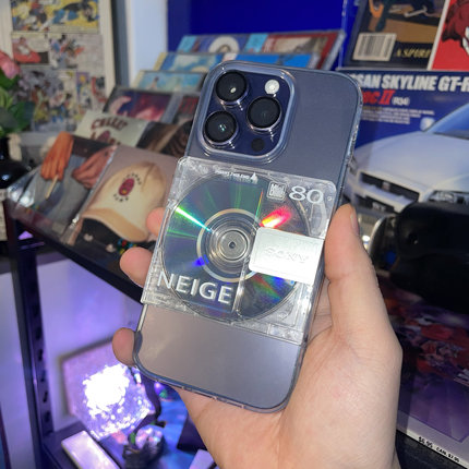 钟钟士多原创光碟MD碟片手机壳适用于苹果17/16/15/14/13/12/PROMAX/MAX