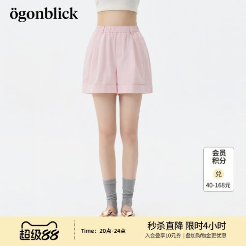 商场同款北欧时刻运动休闲直筒短裤女26年夏季新款百搭莱赛尔裤子