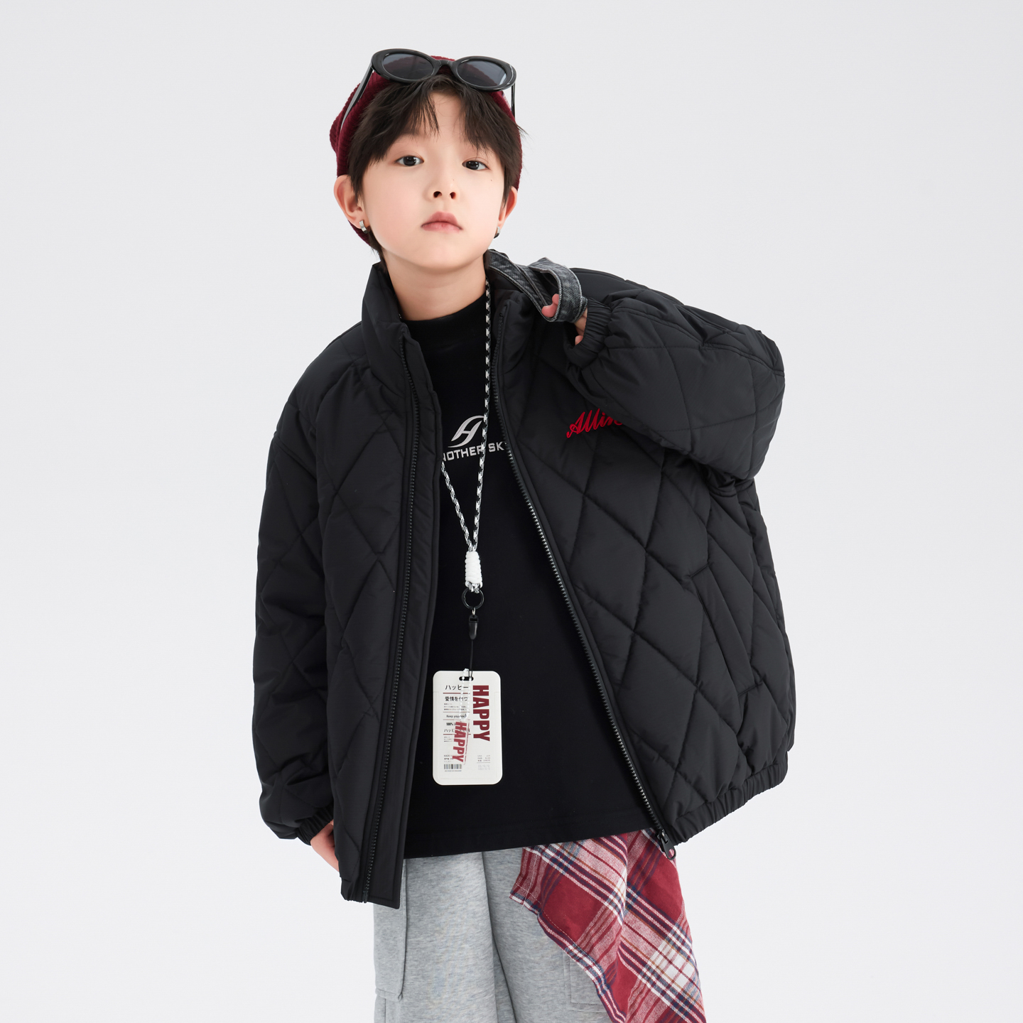 男童棉服2025新款冬季加厚保暖