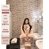 热狗很辣 浓璀燕麦 100%澳毛 Hotdog 真狐狸毛领 双面呢外套女