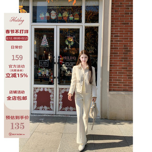 Hotdog 热狗很辣【  过冬韩女神裤 全蒲绒高弹力】微喇长裤