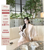 高级感毛毛短款 Hotdog 外套 獭兔毛皮草 韩版 热狗很辣 暮霞娇兔