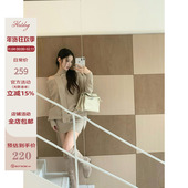 Hotdog 高级感针织连衣裙女 3色堆堆毛衣裙 热狗很辣 韩女姐姐