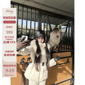 热狗很辣 雪国冬日 90白鸭绒羽绒 Hotdog 真狐狸毛领 羽绒服女