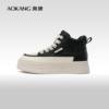 奥康女鞋 春秋季新款百搭厚底小白鞋时尚板鞋高帮运动休闲鞋