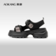 百搭沙滩凉鞋 奥康女鞋 时尚 通勤设计感厚底运动凉鞋 夏季 新款