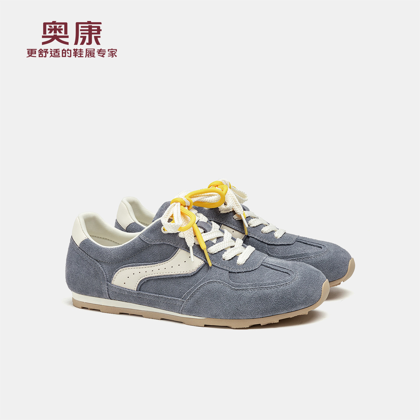 奥康 男鞋2025秋季新款轻便潮流时尚休闲阿甘鞋