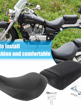 适用摩托车SHADOW沙都VT750 400配件前后皮座坐垫包乘客座椅总成