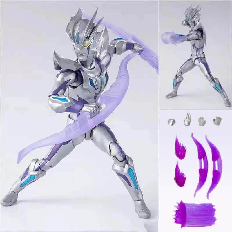 SHF 궁극적인 광채 빛나는 제로 골드 갑옷 울트라맨 장난감 그림 다관절 이동식 어린이 선물