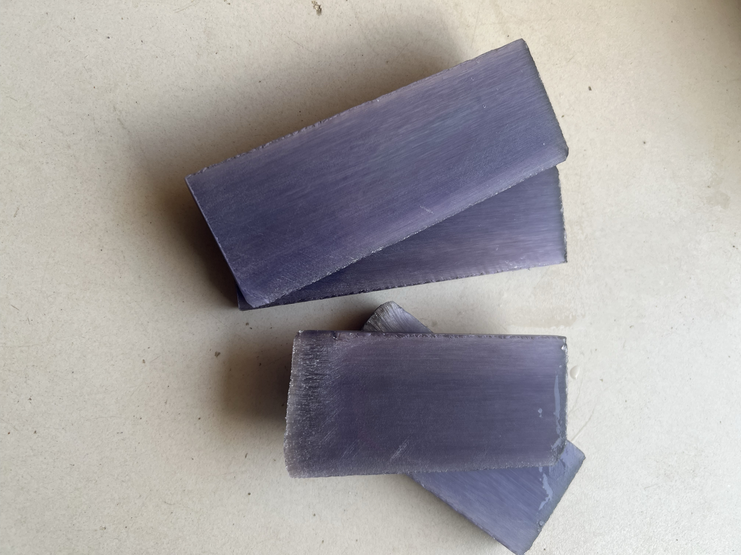 紫色水晶猫眼石龙晶之刃刀长条片板料匕首短剑石料尺寸蓝色石器