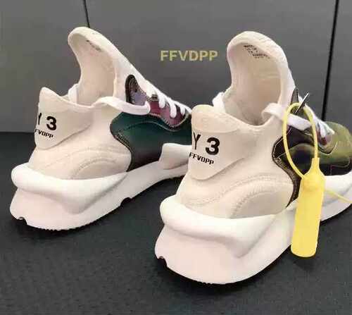 ffvdpp y3男鞋真皮21春季新款黑武士运动老爹鞋情侣跑步鞋子潮牌 - 封面