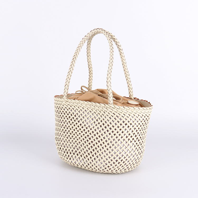 din手提女包意志编织复古