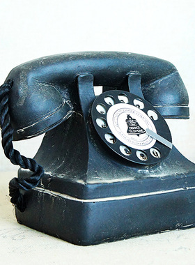 创意家居礼品工艺品做旧复古摆件树脂电话机摆件SMS22692