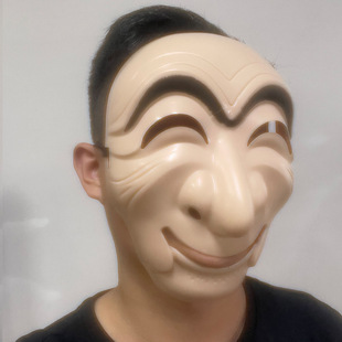 韩国新款韩版万圣节面具 纸钞屋纸牌屋河回假面 演出面具电影面罩