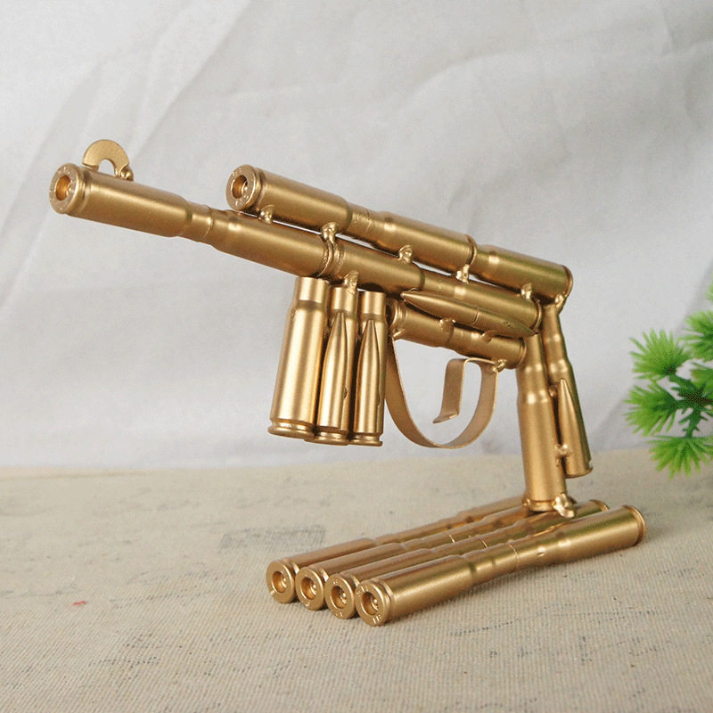 退伍军人留念的礼品礼物手工电焊 手枪弹壳模型m19家居摆件工艺品