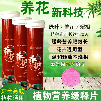 植物营养片通用型花肥养花果蔬菜发财树营养缓释肥片绿植花卉肥料