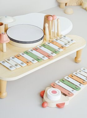 婴幼儿童八音琴小木琴手敲琴宝宝益智音乐玩具奥尔夫打击乐器早教