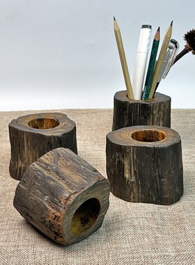 红木茶壶托盖托手工实木盖置紫砂壶底座原木笔桶微凹黄檀杯托垫