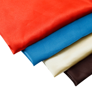 上浆布料旗袍包边色丁盘扣绸缎面料背景布服装仿真丝缎面布头绸子