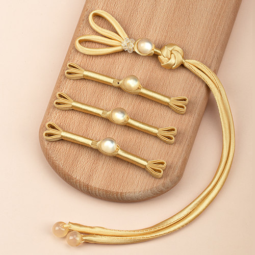 国风曼陀罗流苏燕尾一字纽扣