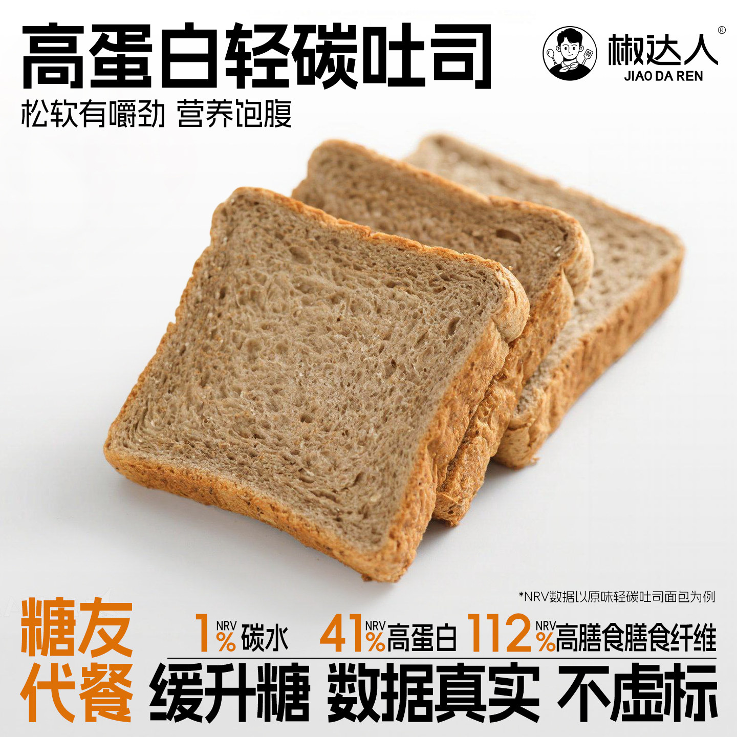 高蛋白轻碳吐司面包早餐