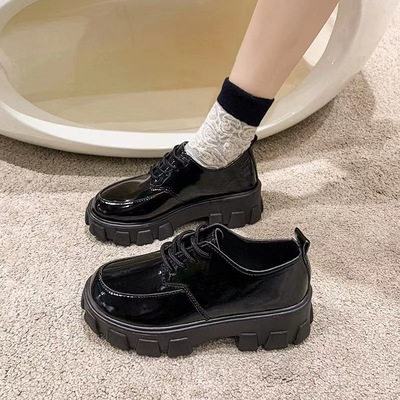 girls Leather Shoes Female Spring Student Retro girls Shoes
