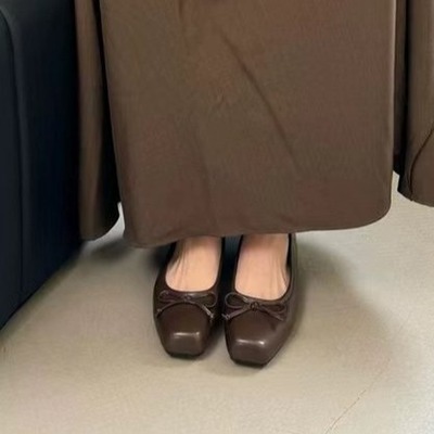 shoes women's evening temperament fairy flat retro shoes