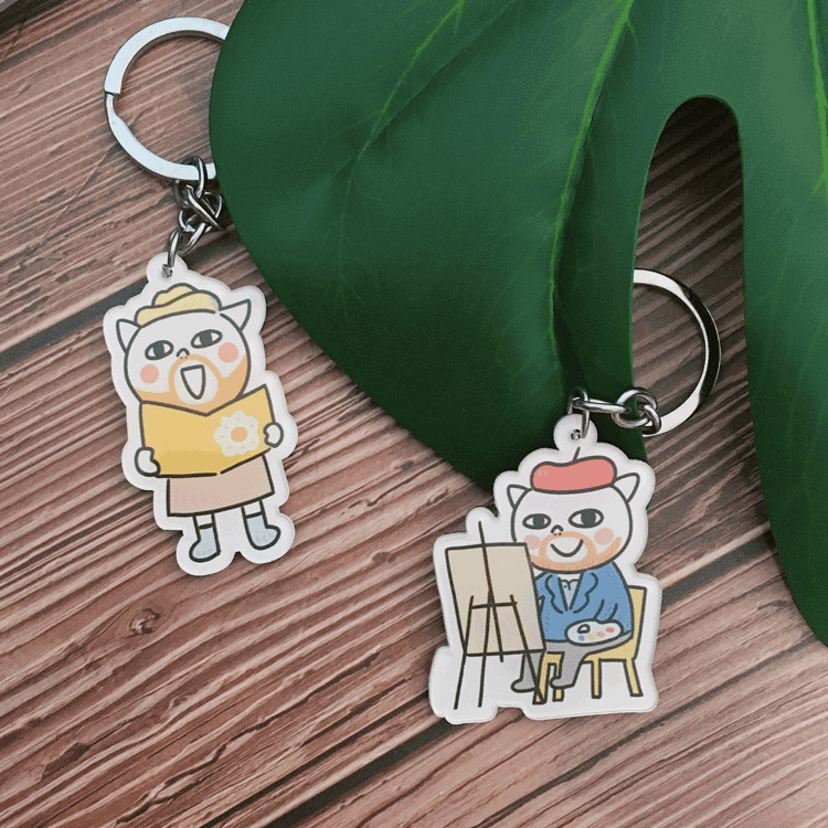 钥匙扣 | 梵高展x猪傻傻联名合作款