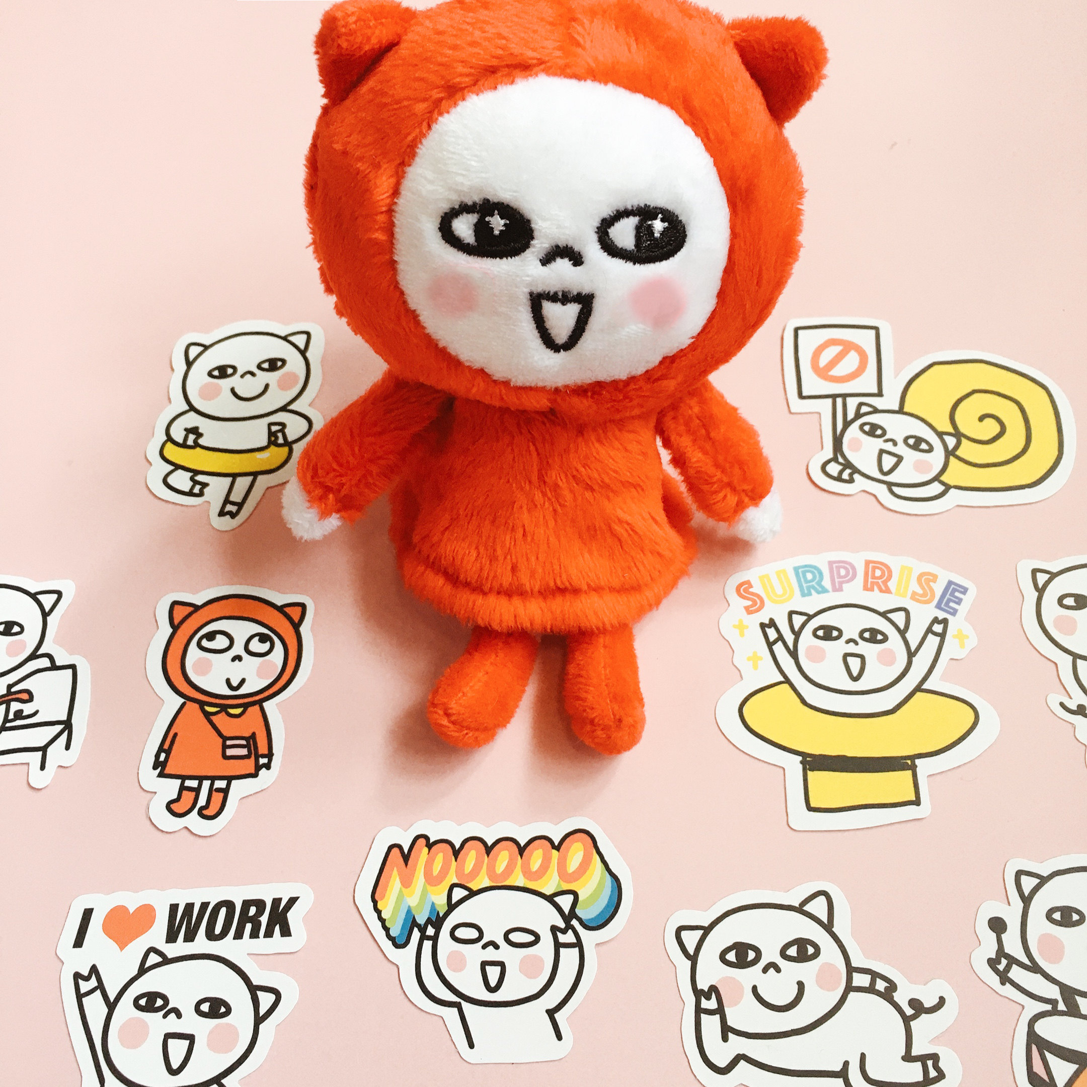 猪傻傻挂件公仔