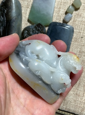 来料加工和田玉籽料多种题材抛光后展示